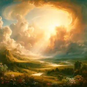 1. Tak boli dokončené nebesia i zem, aj všetko vojsko ich.