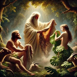 21. Hospodin Boh urobil Adamovi a jeho žene tuniky z kože a obliekol ich.