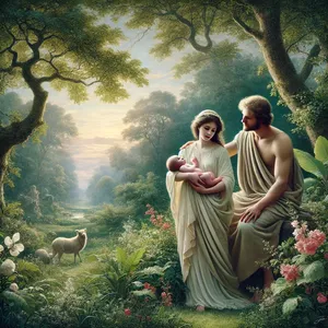 1. Adam poznal svoju ženu Evu, ona počala a porodila Kaina a povedala: „Získala som muža s pomocou Pána.“