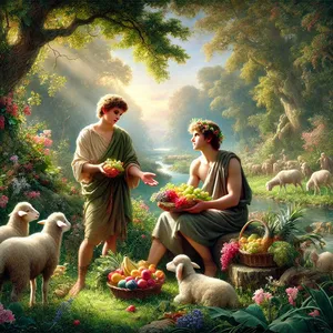 3. Po nejakom čase Kain priniesol Pánovi obetu z plodov zeme.