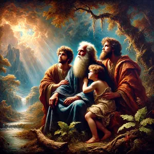 10. Noach splodil troch synov: Šéma, Cháma a Jafeta.