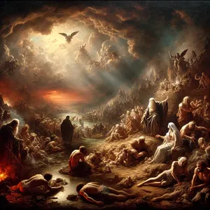 5. Keď Hospodin videl, že zlosť ľudí na zemi je veľká a že všetko zmýšľanie ich srdca je stále len zlé,