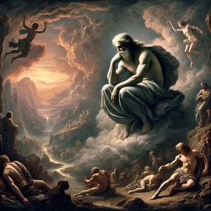 6. oľutoval Hospodin, že urobil človeka na zemi, a zarmútil sa vo svojom srdci.