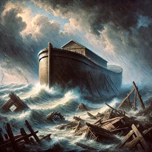 23. A vyhladil všetky tvory, ktoré boli na povrchu zeme, človeka, dobytok, plazy a nebeské vtáctvo, takže boli vyhladené zo zeme. Zostal len Nóach a tí, čo boli s ním v korábe.