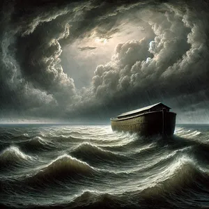 24. Vody zostali na zemi sto päťdesiat dní.