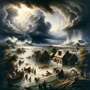 4. Lebo o sedem dní zošlem dážď na zem na štyridsať dní a štyridsať nocí a vyhladím z povrchu zeme všetky tvory, ktoré som učinil.“