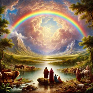 11. Ustanovujem svoju zmluvu s vami, že nikdy viac nebude zničené všetko živé vodami potopy, a nikdy viac nebude potopa, ktorá by zničila zem.