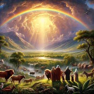 16. Keď sa oblúk objaví v oblakoch, uvidím ho a spomeniem si na večnú zmluvu medzi Bohom a všetkým živým, vo všetkom tele, ktoré je na zemi.