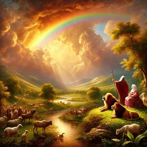 17. Boh povedal Noachovi: Toto je znamenie zmluvy, ktorú som ustanovil medzi mnou a všetkým telom, ktoré je na zemi.