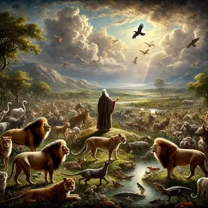 2. Bázeň a strach z vás nech padne na všetky zvieratá zeme, na všetky nebeské vtáky, na všetko, čo sa hýbe na zemi, a na všetky morské ryby; do vašich rúk sú dané.